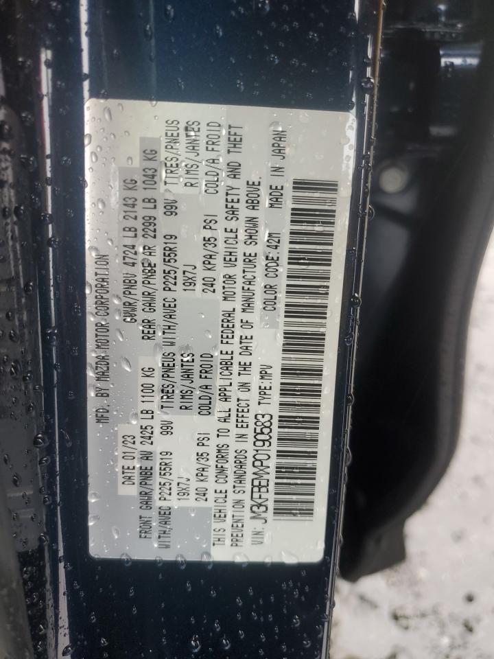 2023 Mazda Cx-5 Premium Plus VIN: JM3KFBEMXP0190583 Lot: 82392465