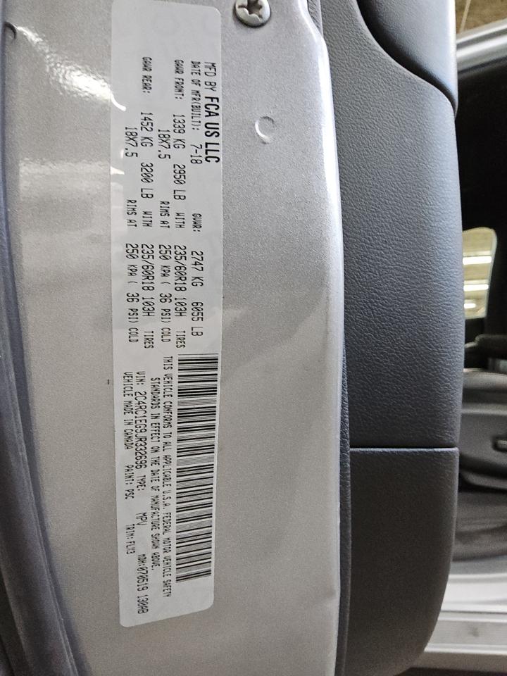 2018 Chrysler Pacifica Touring L Plus VIN: 2C4RC1EG9JR332696 Lot: 86715385