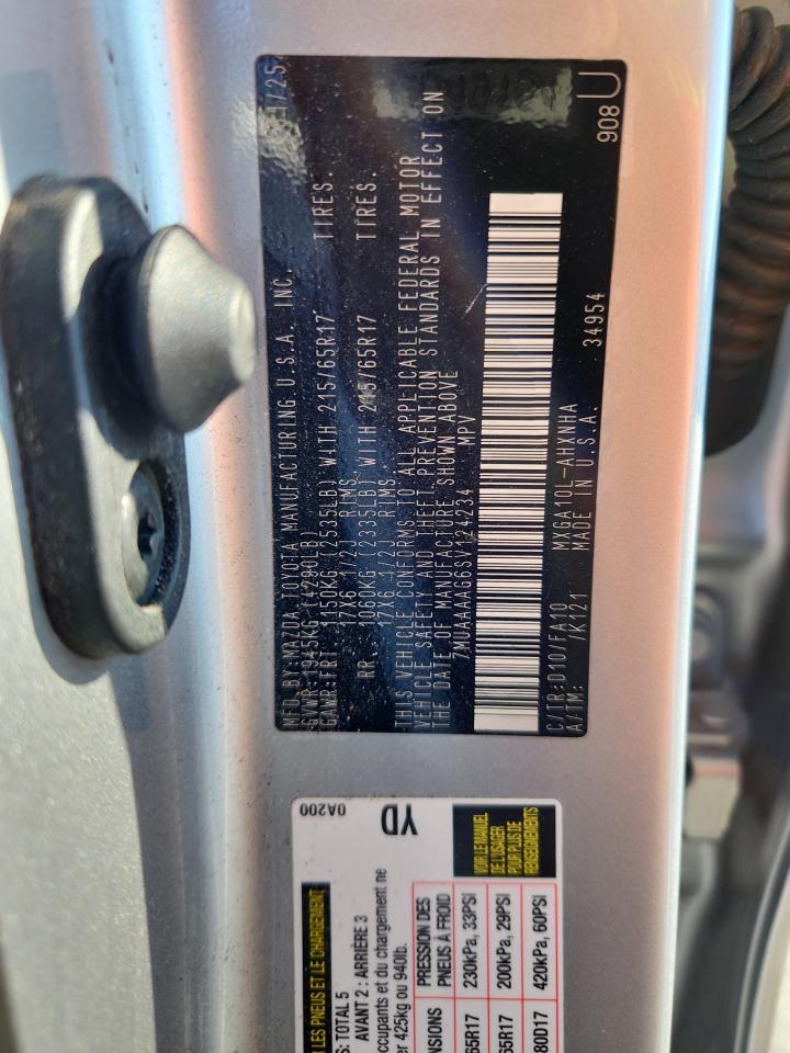 2025 Toyota Corolla Cross L VIN: 7MUAAAAG6SV124234 Lot: 81949495