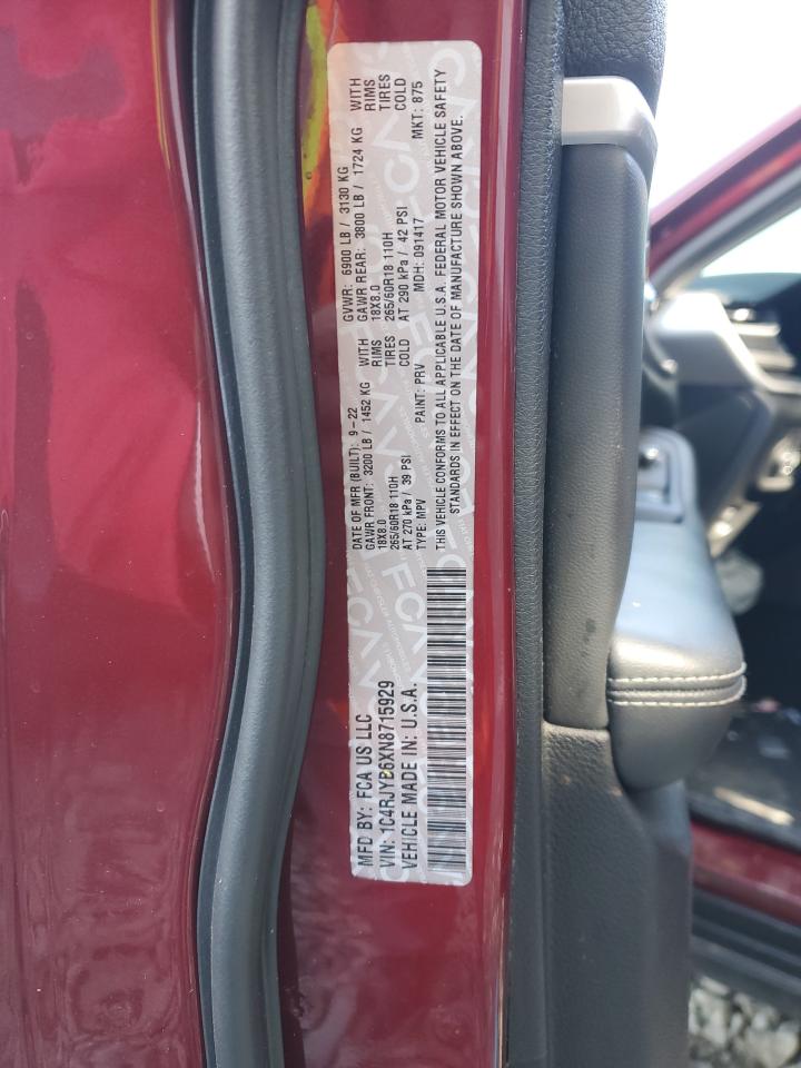 2022 Jeep Grand Cherokee Limited 4Xe VIN: 1C4RJYB6XN8715929 Lot: 84646775