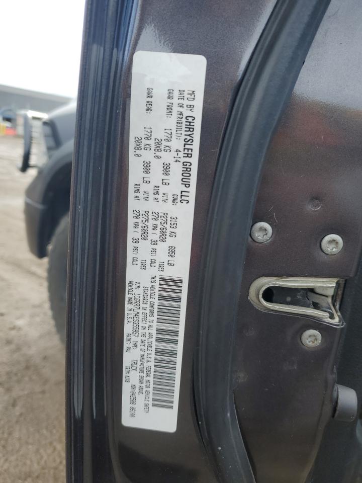 2014 Ram 1500 Slt VIN: 1C6RR7LM4ES355857 Lot: 87091895