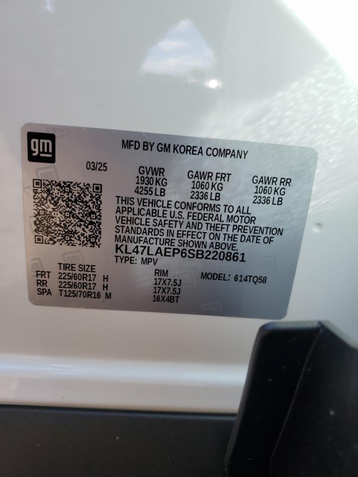2025 Buick Envista Preferred VIN: KL47LAEP6SB220861 Lot: 85898105