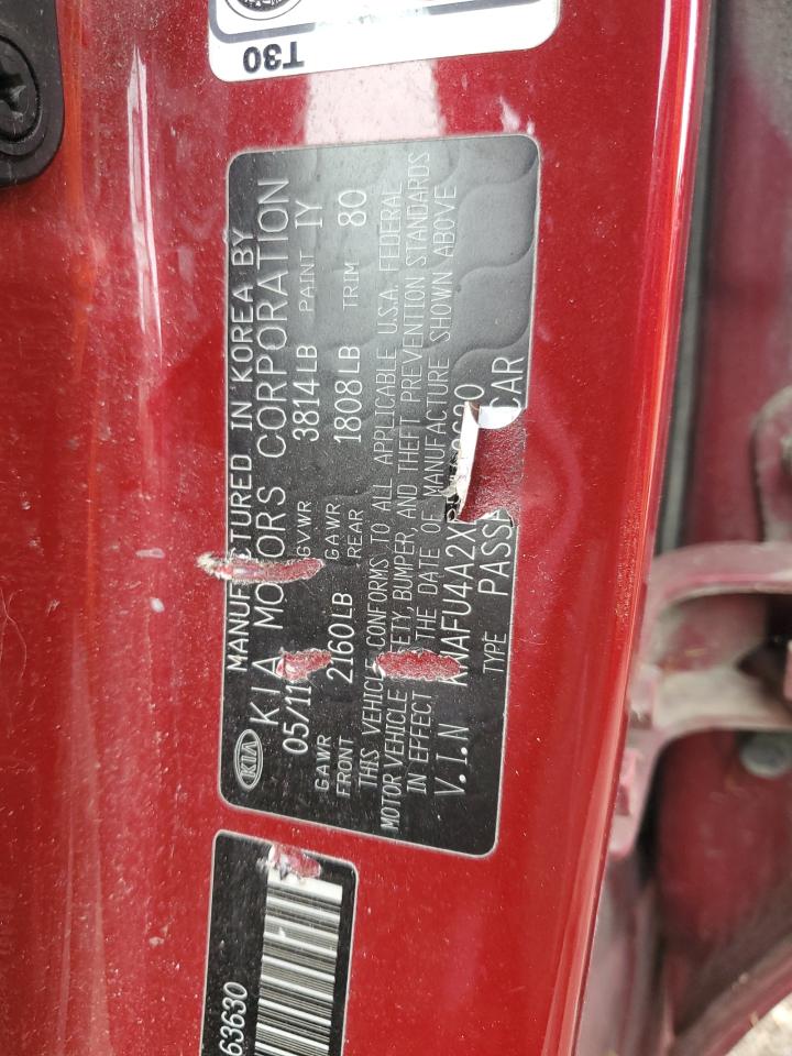 2011 Kia Forte Ex VIN: KNAFU4A2XB5463630 Lot: 81899615