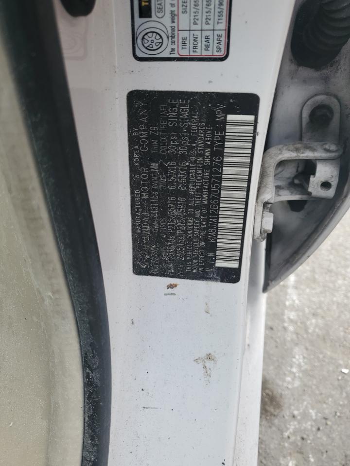 2007 Hyundai Tucson Gls VIN: KM8JM12B67U571276 Lot: 85518205