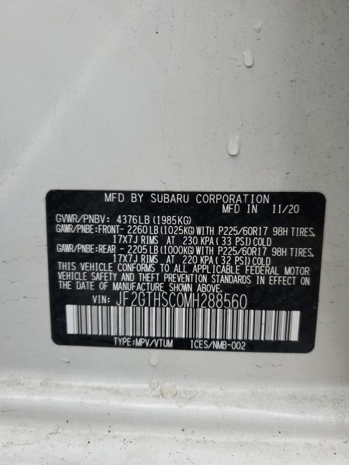 2021 Subaru Crosstrek Sport VIN: JF2GTHSC0MH288560 Lot: 90459405