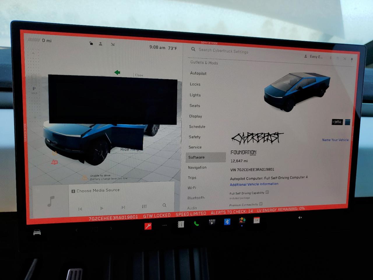 2024 Tesla Cybertruck VIN: 7G2CEHEE3RA019801 Lot: 86296275