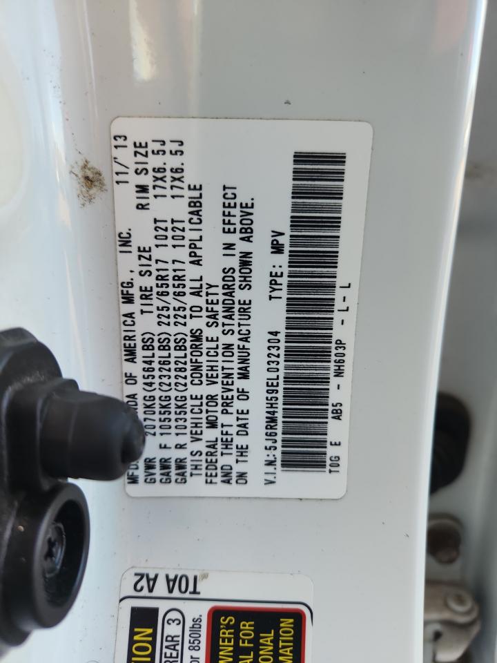 2014 Honda Cr-V Ex VIN: 5J6RM4H59EL032304 Lot: 89690025