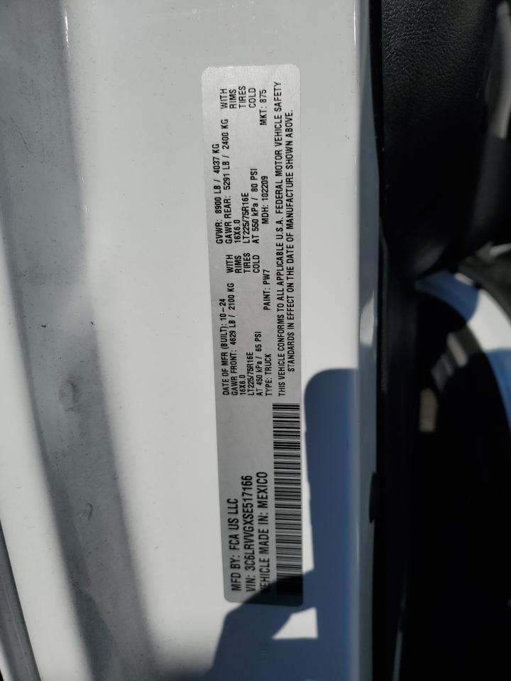 2025 Ram Promaster 2500 2500 Standard VIN: 3C6LRVVGXSE517166 Lot: 87469105