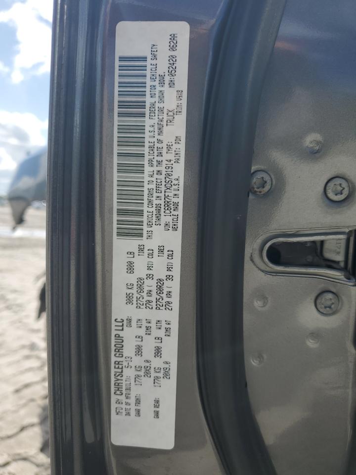 2013 Ram 1500 St VIN: 1C6RR7FTXDS701914 Lot: 90240535