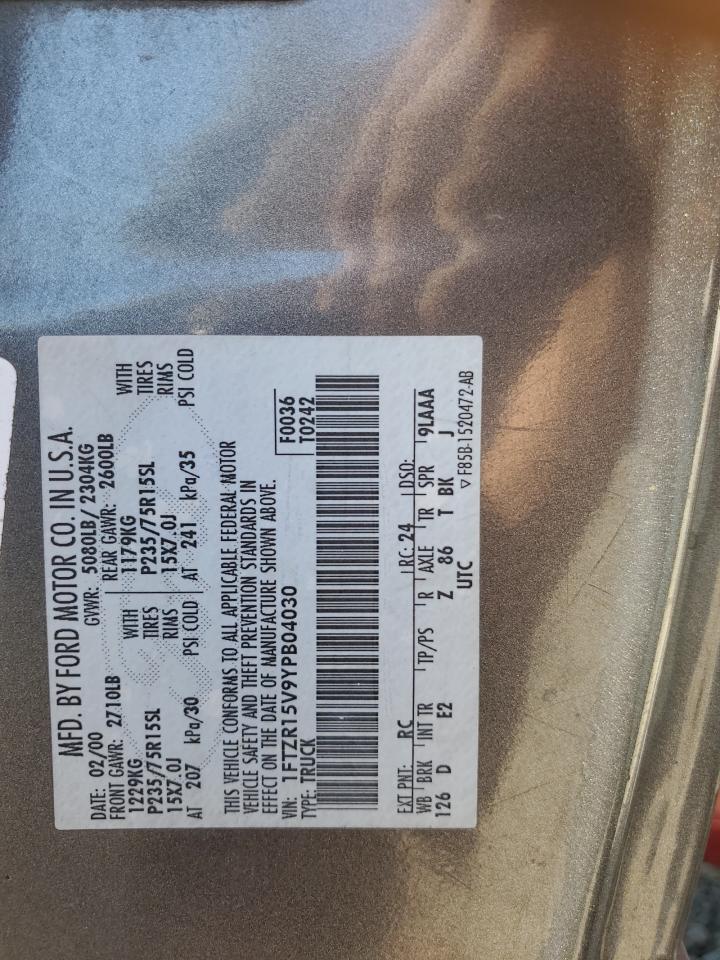 2001 Ford Ranger Super Cab VIN: 1FTZR15E11PB58248 Lot: 86091315