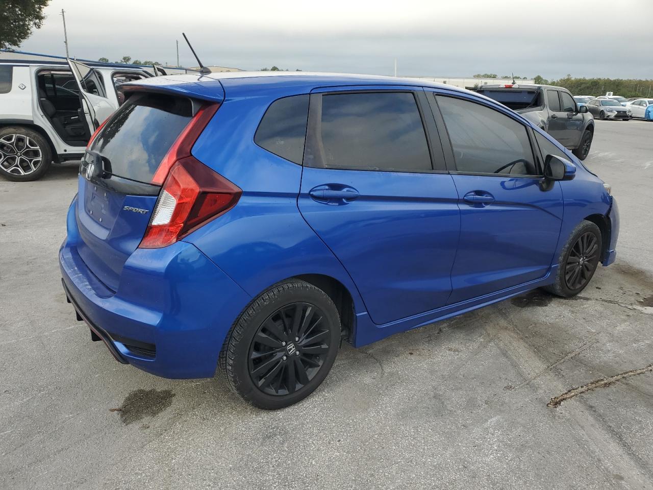 2018 Honda Fit Sport blue null gas 3HGGK5H60JM730733 photo #4