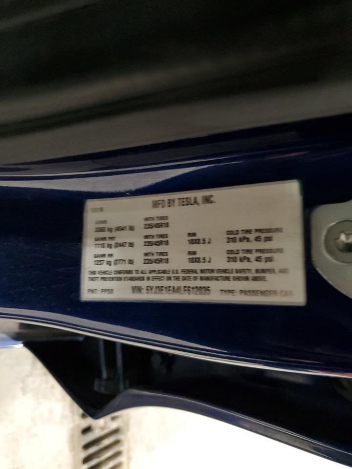 2020 Tesla Model 3 VIN: 5YJ3E1EA4LF612035 Lot: 86872305