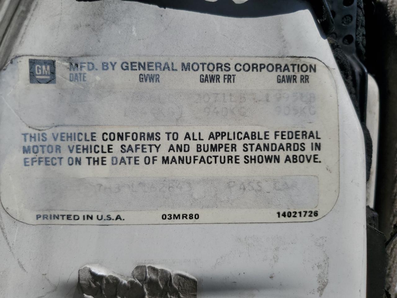 1983 Chevrolet Camaro VIN: 1G1AP87H3DL162843 Lot: 85937765