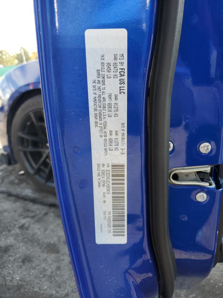 2018 Dodge Charger R/T 392 VIN: 2C3CDXGJ2JH263410 Lot: 86884625