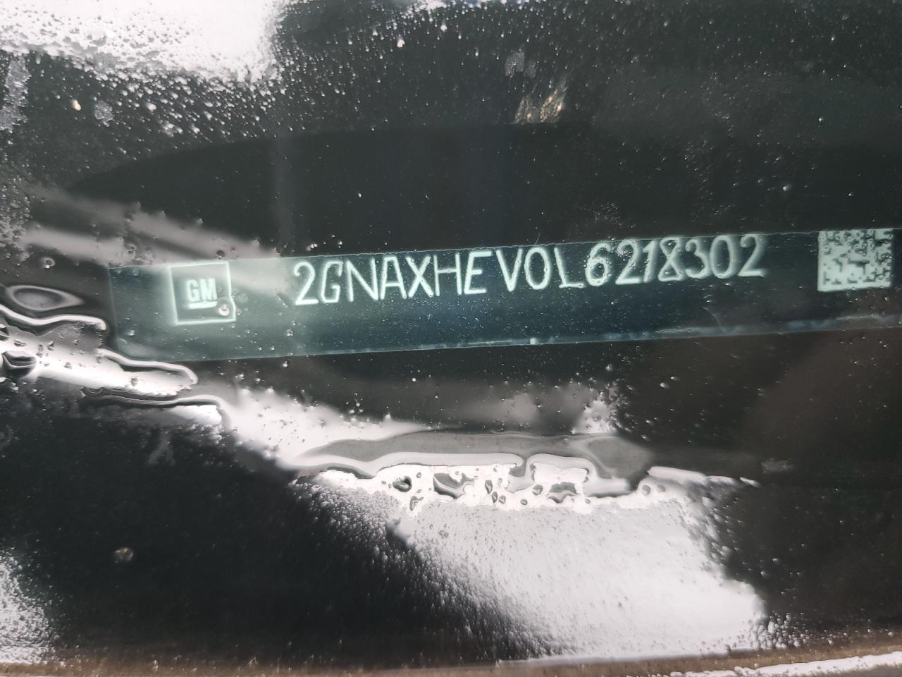 2020 Chevrolet Equinox Ls VIN: 2GNAXHEV0L6218302 Lot: 82457195