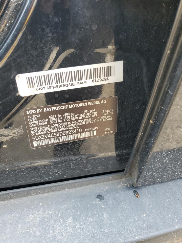 2013 BMW X5 xDrive35I VIN: 5UXZV4C59D0B23410 Lot: 86264195