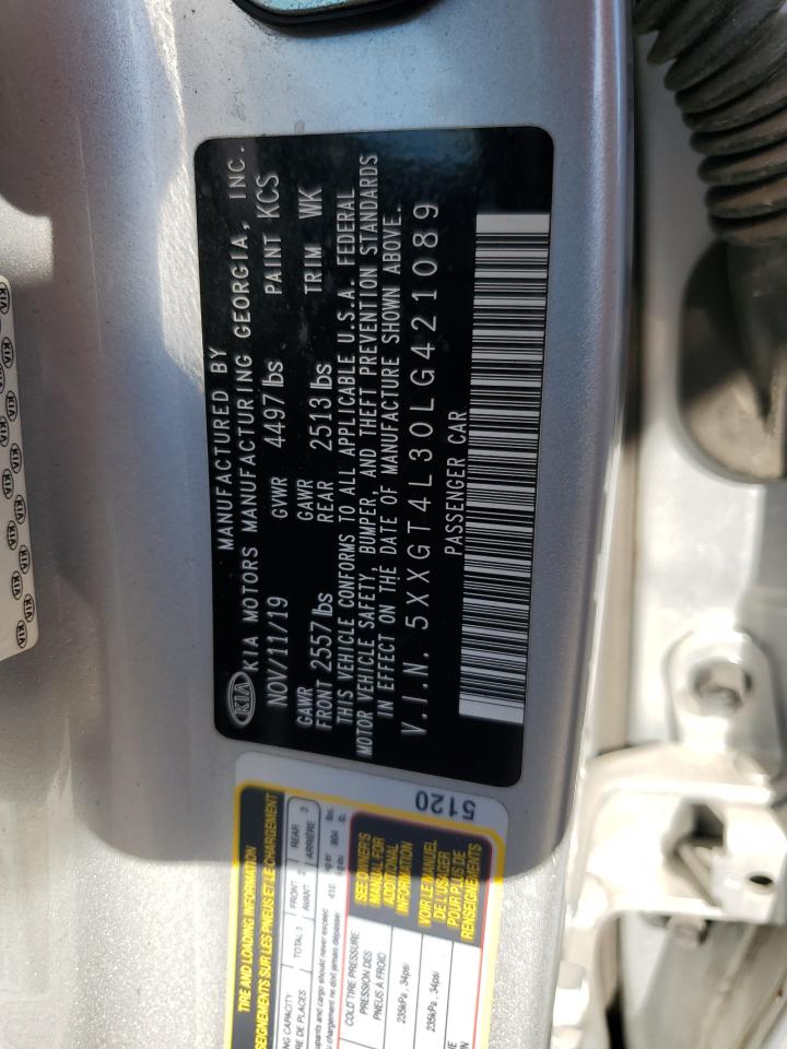 2020 Kia Optima Lx VIN: 5XXGT4L30LG421089 Lot: 84816205