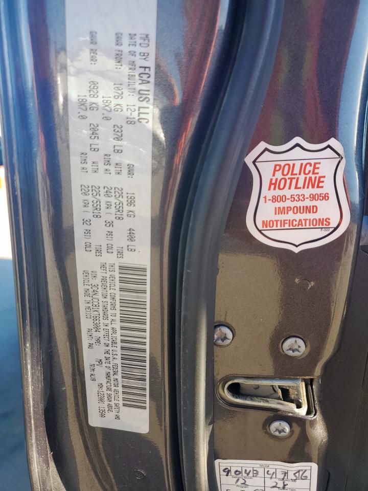 2019 Jeep Compass Limited VIN: 3C4NJCCB1KT663004 Lot: 90361975