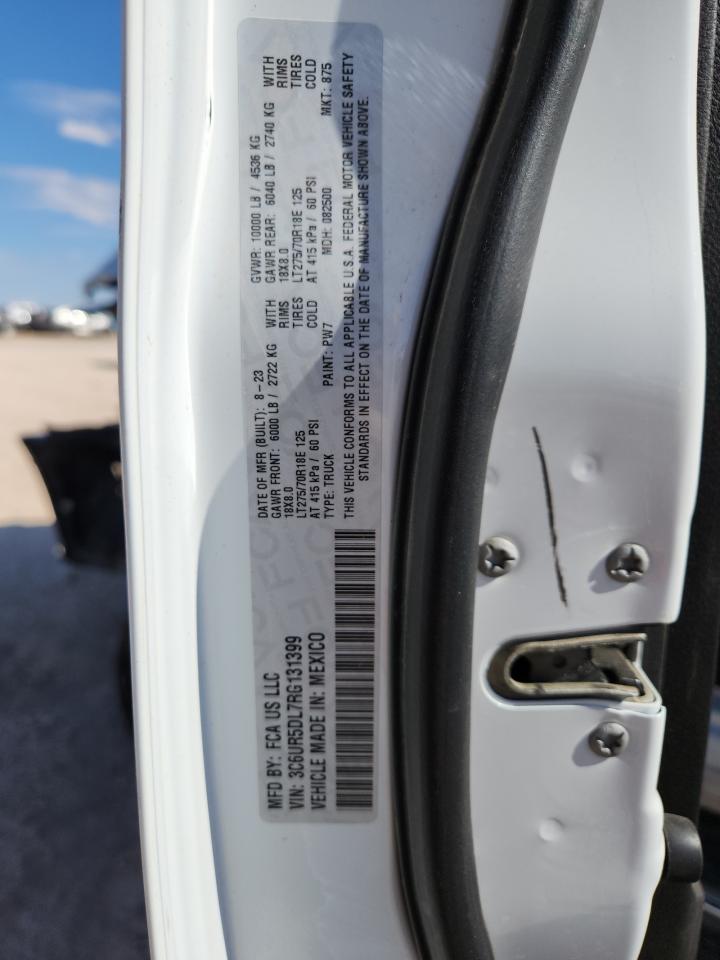 2024 Ram 2500 Big Horn VIN: 3C6UR5DL7RG131399 Lot: 87067285