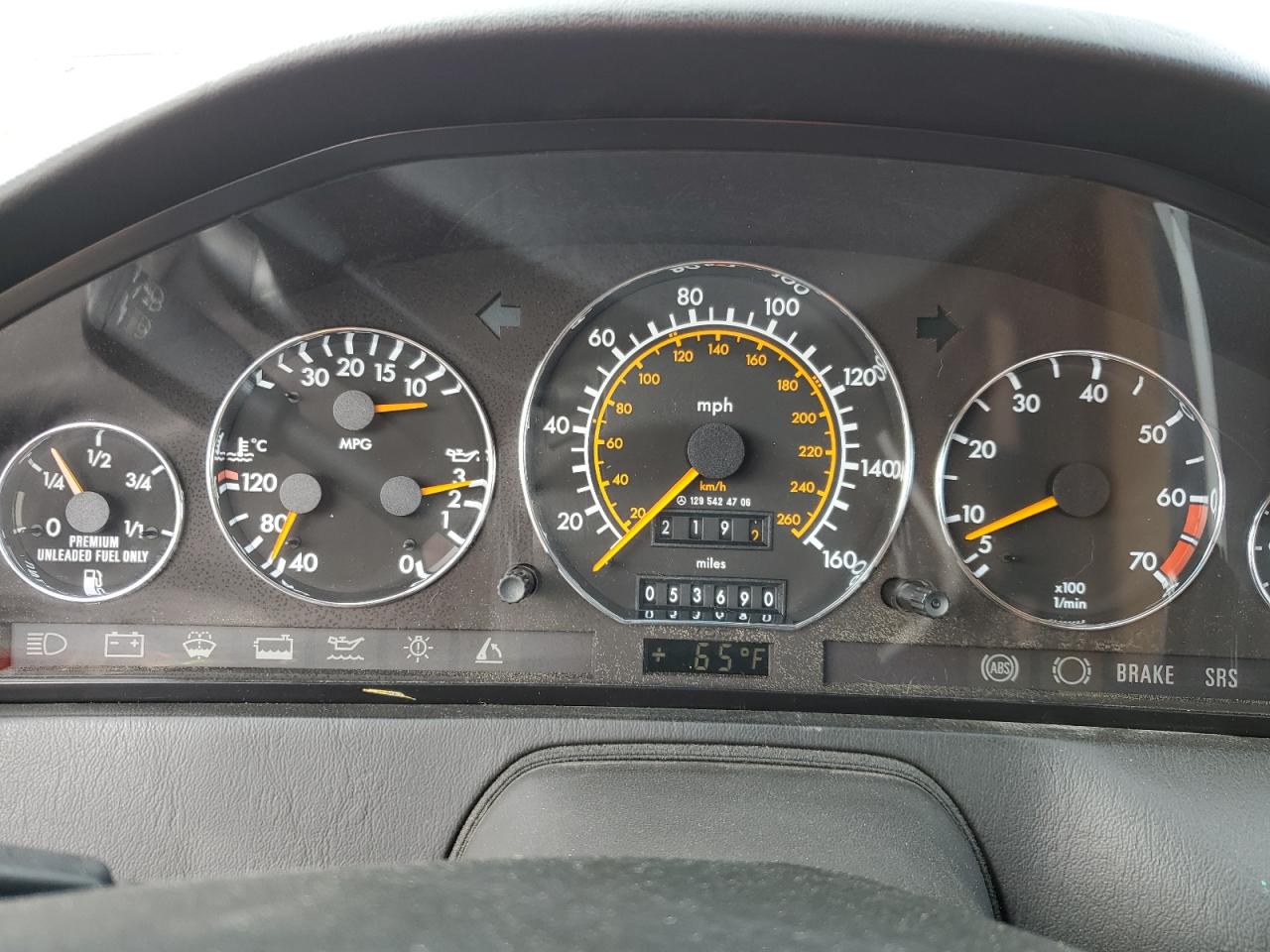 1990 Mercedes-Benz 500 Sl VIN: WDBFA66E3LF009952 Lot: 82494505