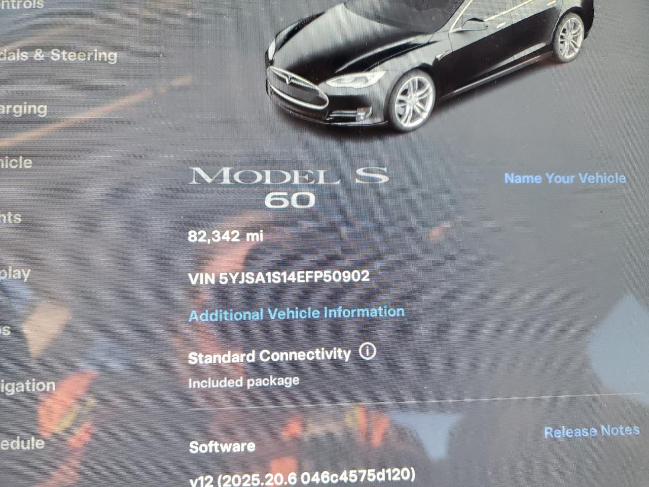 2014 Tesla Model S VIN: 5YJSA1S14EFP50902 Lot: 87029785