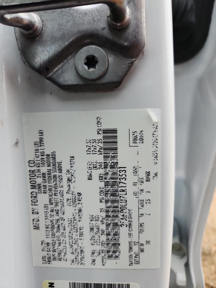 2020 Ford Fusion Se VIN: 3FA6P0LU7LR173531 Lot: 89674385