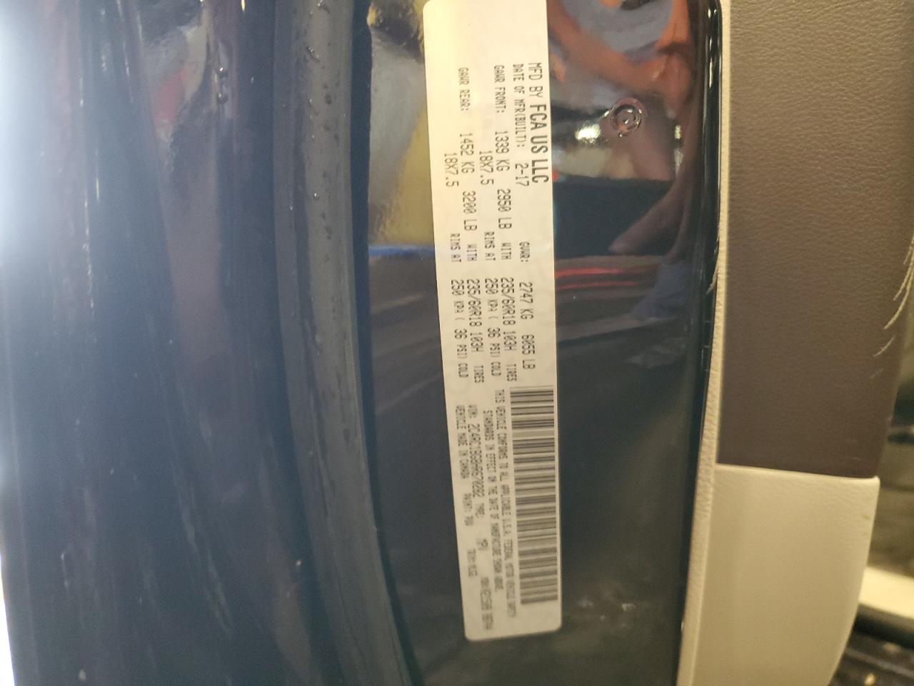 2017 Chrysler Pacifica Touring L VIN: 2C4RC1BG8HR670282 Lot: 86090535