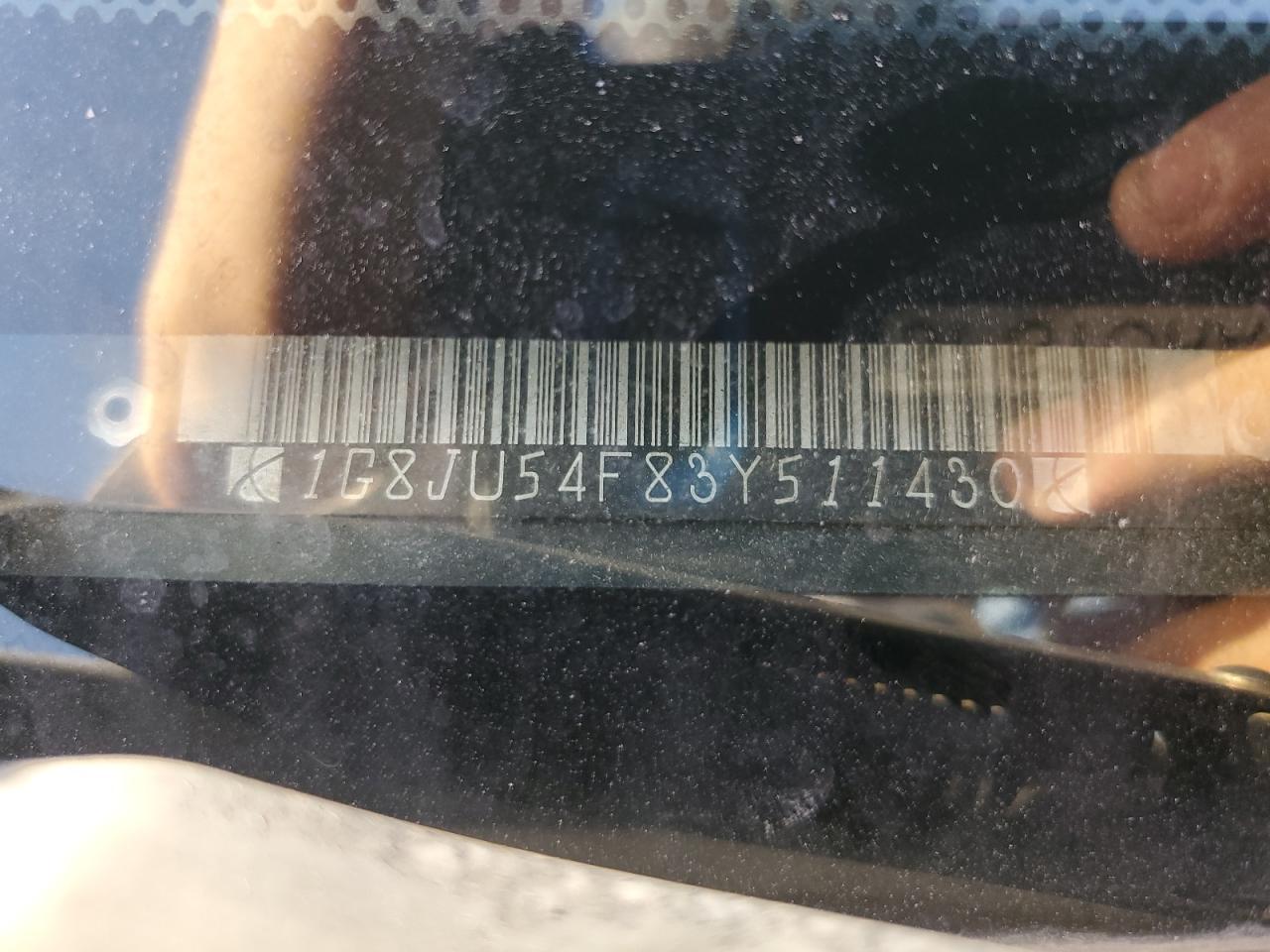 2003 Saturn L200 VIN: 1G8JU54F83Y511430 Lot: 84988875