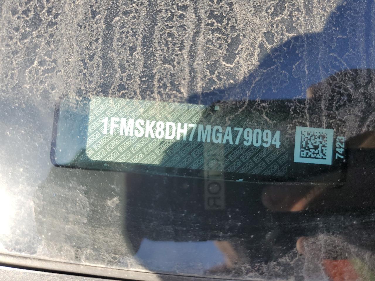 2021 Ford Explorer Xlt VIN: 1FMSK8DH7MGA79094 Lot: 81901925