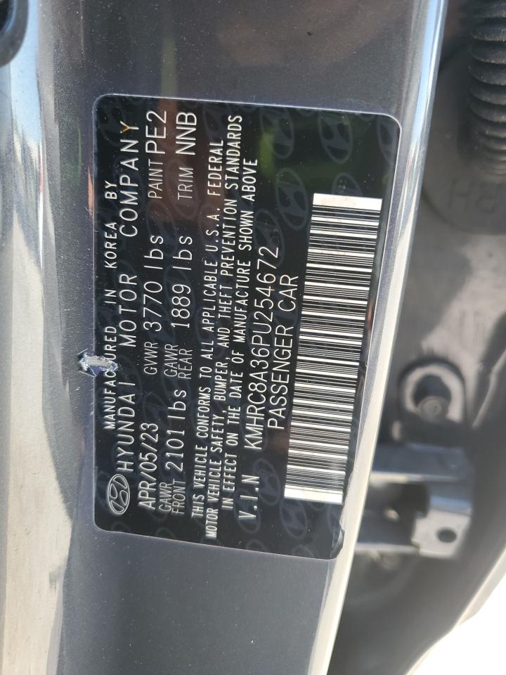 2023 Hyundai Venue Sel VIN: KMHRC8A36PU254672 Lot: 82439085