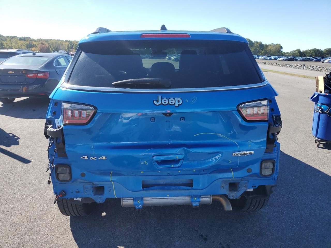 2022 Jeep Compass Latitude Lux VIN: 3C4NJDFB3NT109064 Lot: 85844995