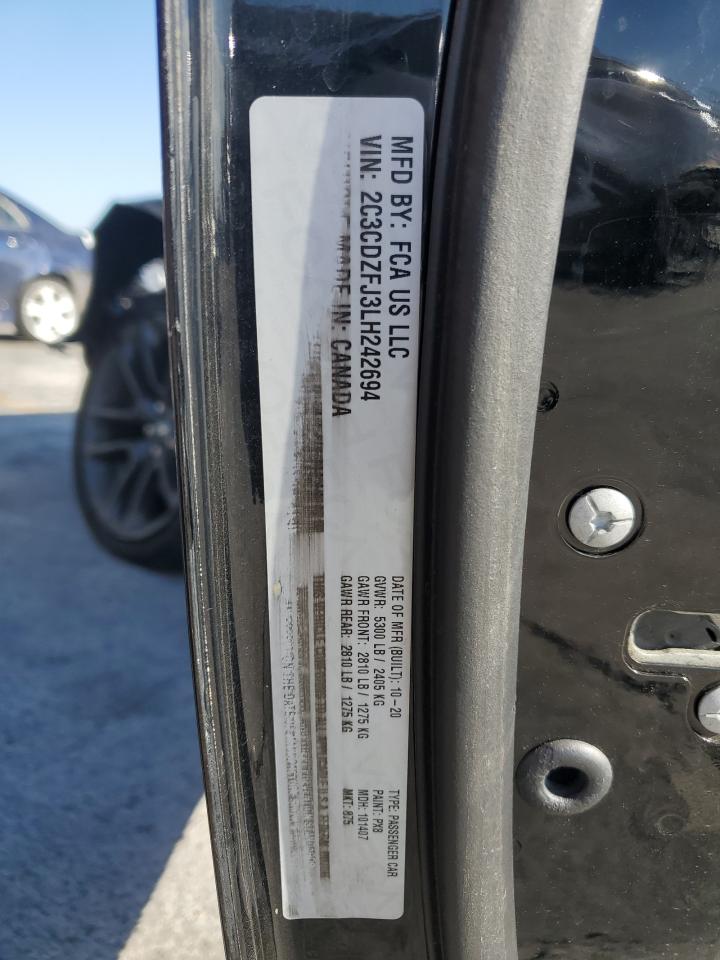 2020 Dodge Challenger R/T Scat Pack VIN: 2C3CDZFJ3LH242694 Lot: 82397125