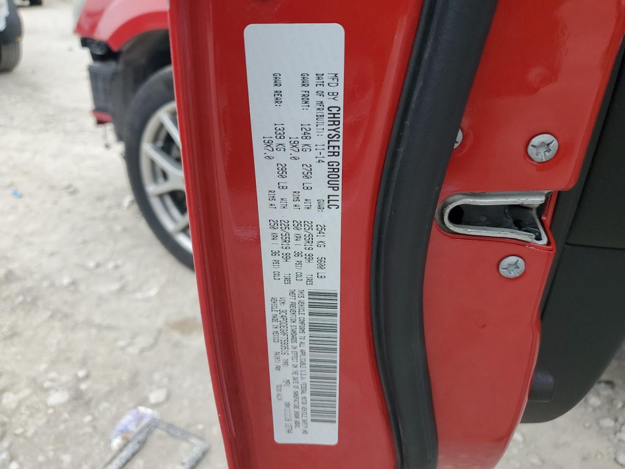 2015 Dodge Journey R/T VIN: 3C4PDDEG0FT593516 Lot: 86444805