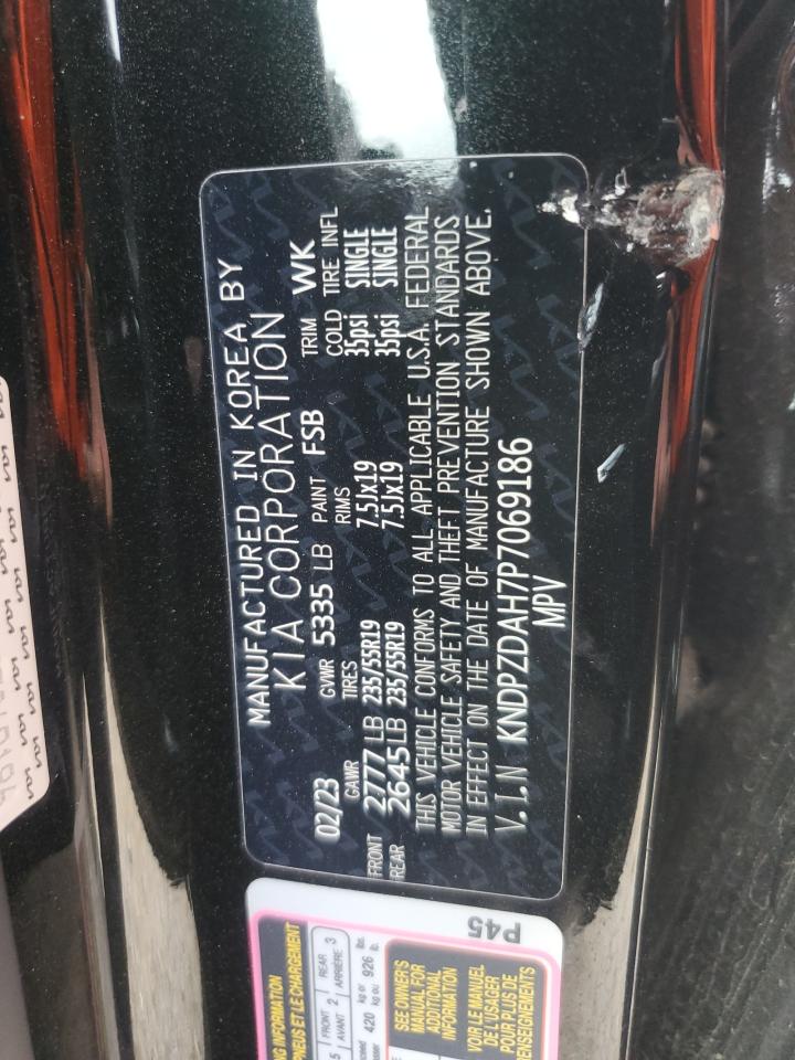 2023 Kia Sportage X-Line Prestige VIN: KNDPZDAH7P7069186 Lot: 85800485