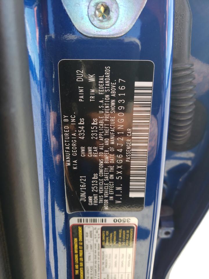 2022 Kia K5 Gt Line VIN: 5XXG64J21NG093167 Lot: 87476225