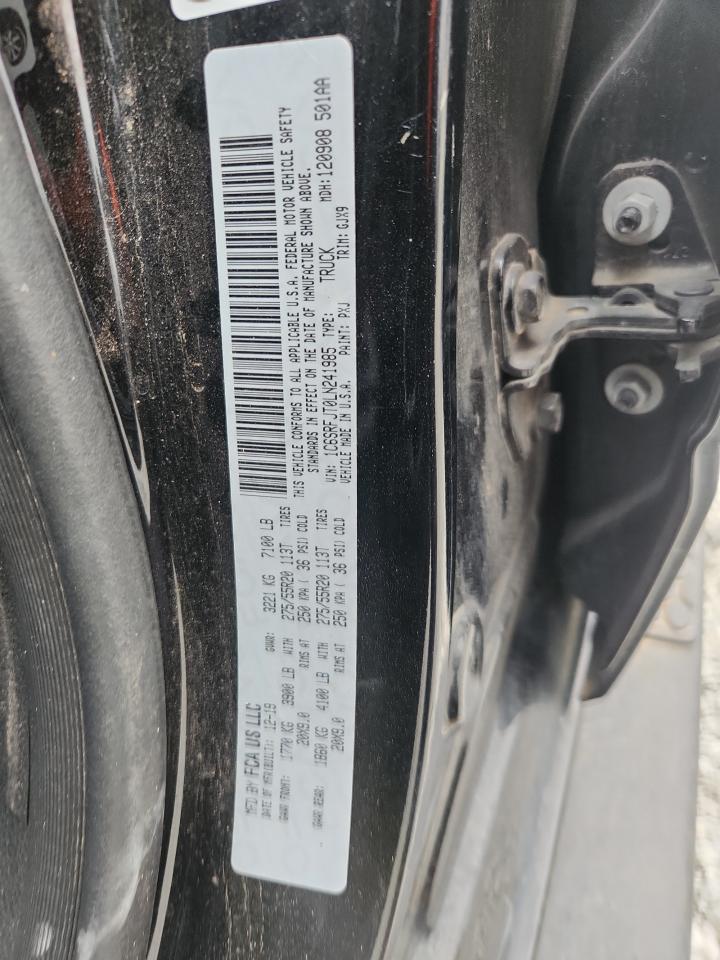 2020 Ram 1500 Laramie VIN: 1C6SRFJT0LN241985 Lot: 82615955