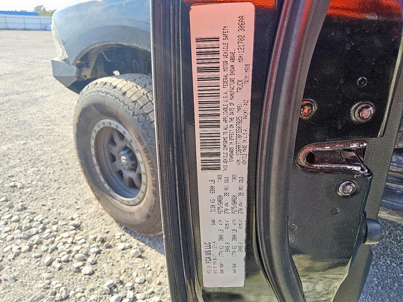 2015 Ram 1500 Slt VIN: 1C6RR7TT6FS507825 Lot: 84723335