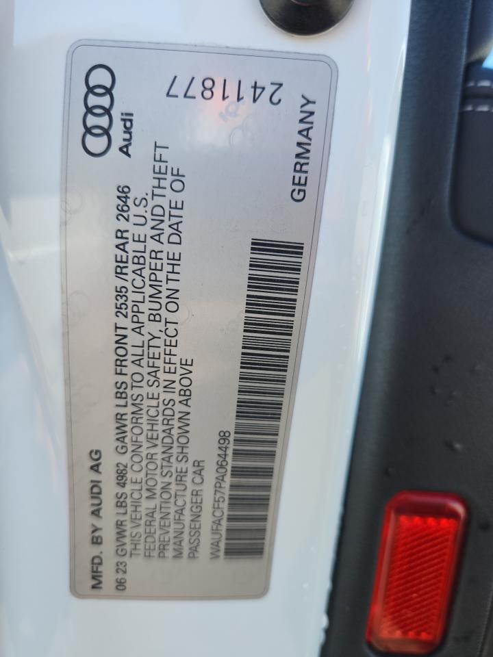 2023 Audi A5 Premium Plus 45 VIN: WAUFACF57PA064498 Lot: 86636945
