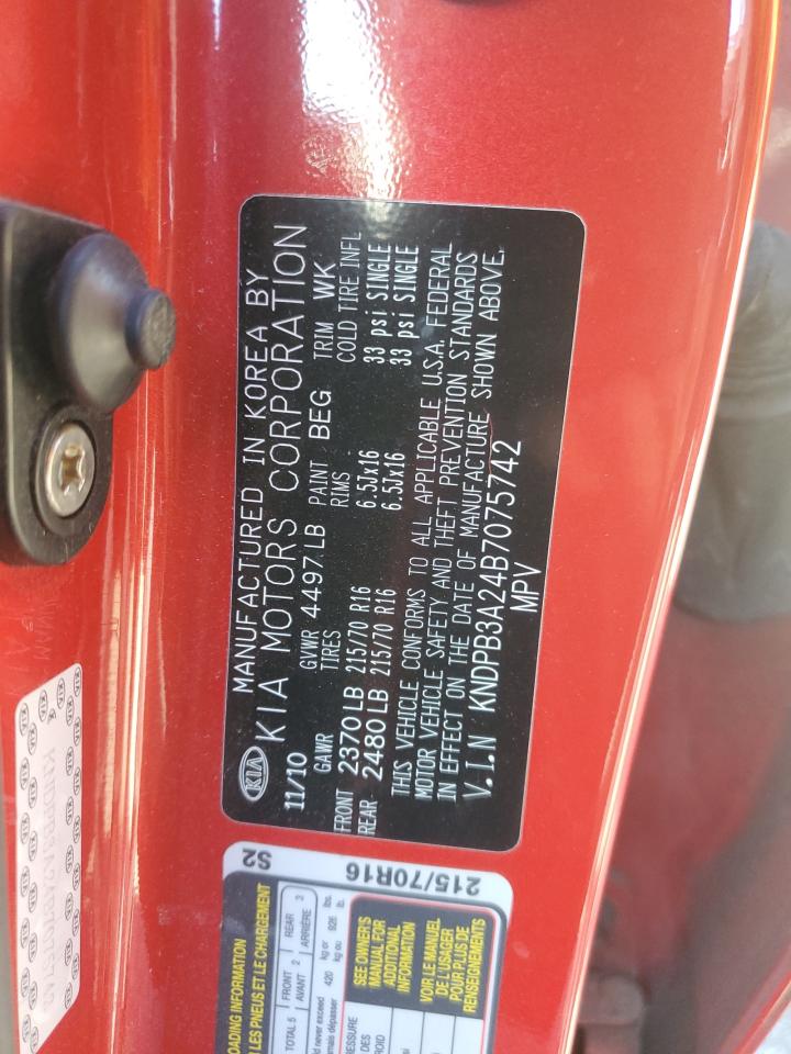 2011 Kia Sportage Lx VIN: KNDPB3A24B7075742 Lot: 82410725