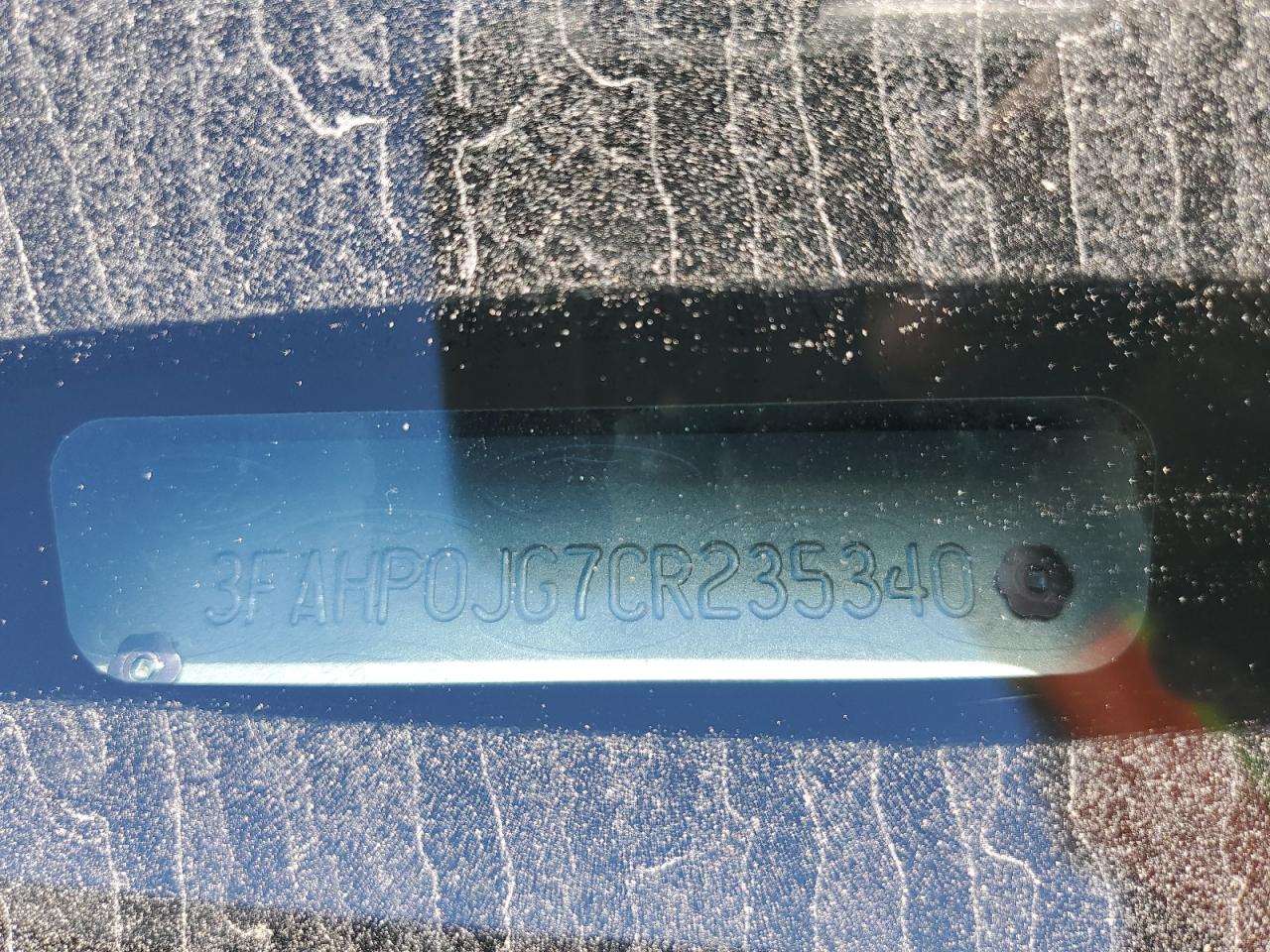 2012 Ford Fusion Sel VIN: 3FAHP0JG7CR235340 Lot: 89674355