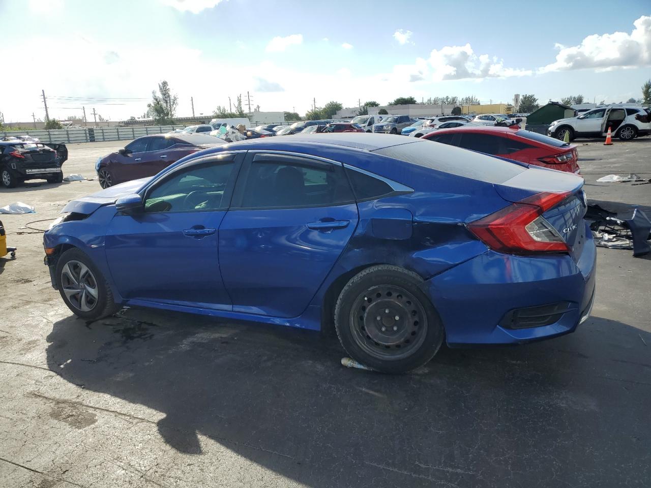 2020 Honda Civic Lx blue null gas 2HGFC2F65LH556279 photo #3