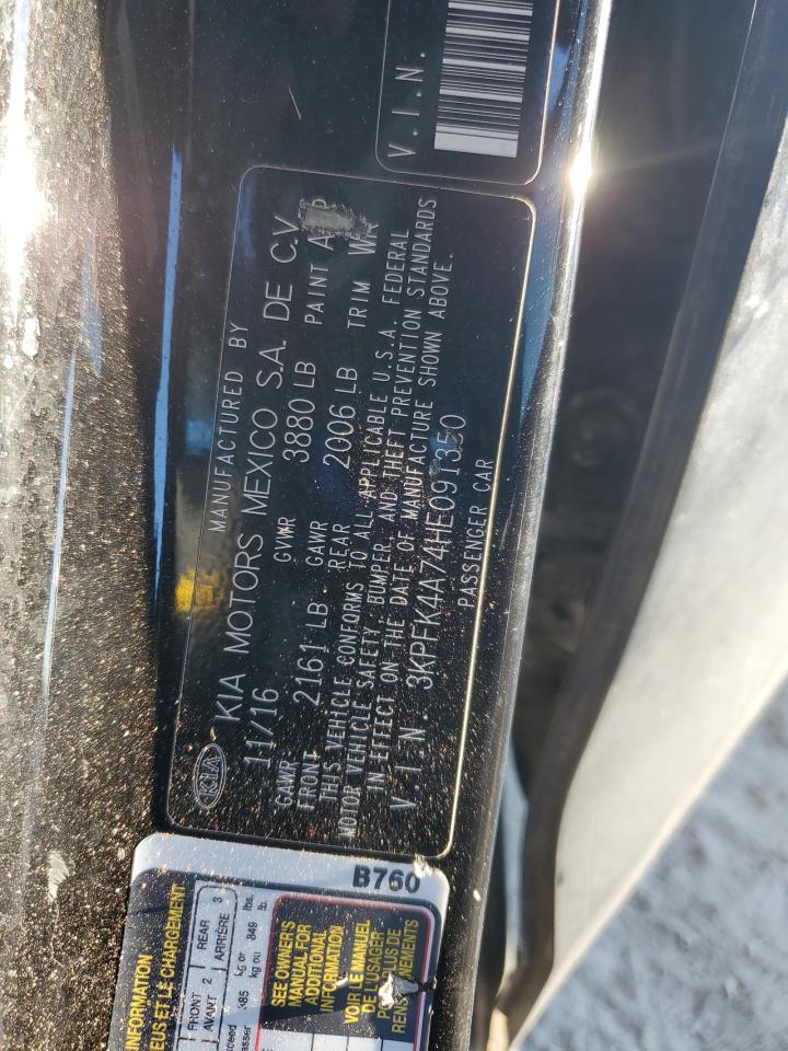 2017 Kia Forte Lx VIN: 3KPFK4A74HE091350 Lot: 86543055