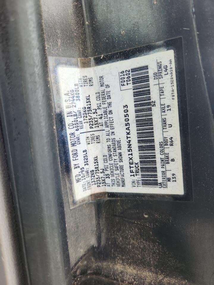 1996 Ford F150 VIN: 1FTEX15N4TKA50503 Lot: 85056475