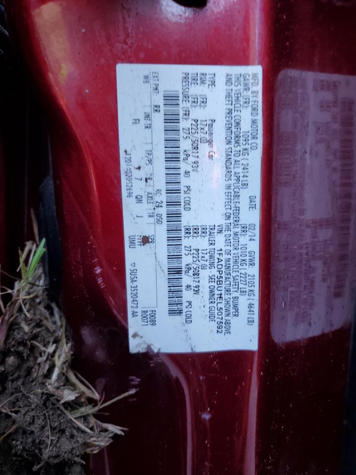 2014 Ford C-Max Sel VIN: 1FADP5BU1EL507592 Lot: 81943385