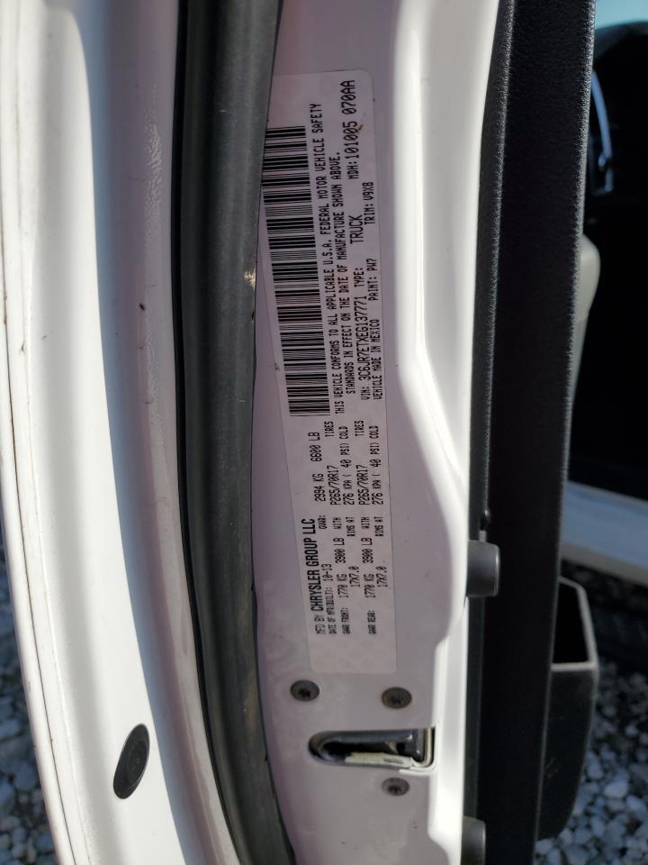 2014 Ram 1500 Slt VIN: 3C6JR7ETXEG137771 Lot: 86493775