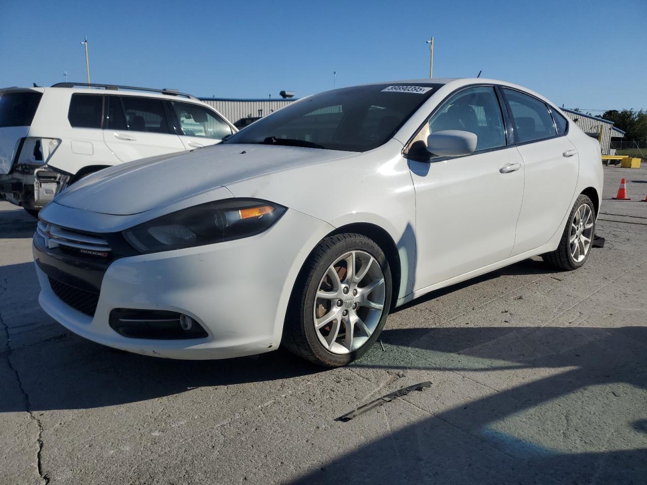 2013 Dodge Dart Sxt white sedan gas 1C3CDFBH2DD154719 photo #1