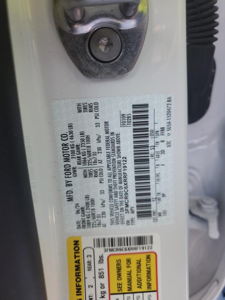 2024 Ford Bronco Sport Outer Banks VIN: 3FMCR9C6XRRF19122 Lot: 86115465