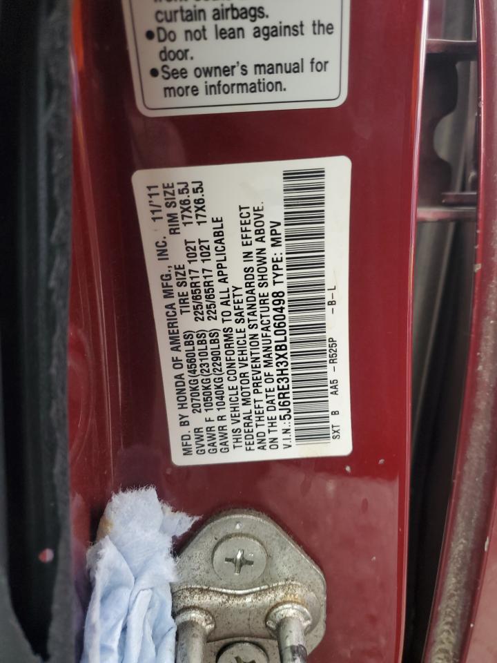 2011 Honda Cr-V Lx VIN: 5J6RE3H3XBL060498 Lot: 86485455