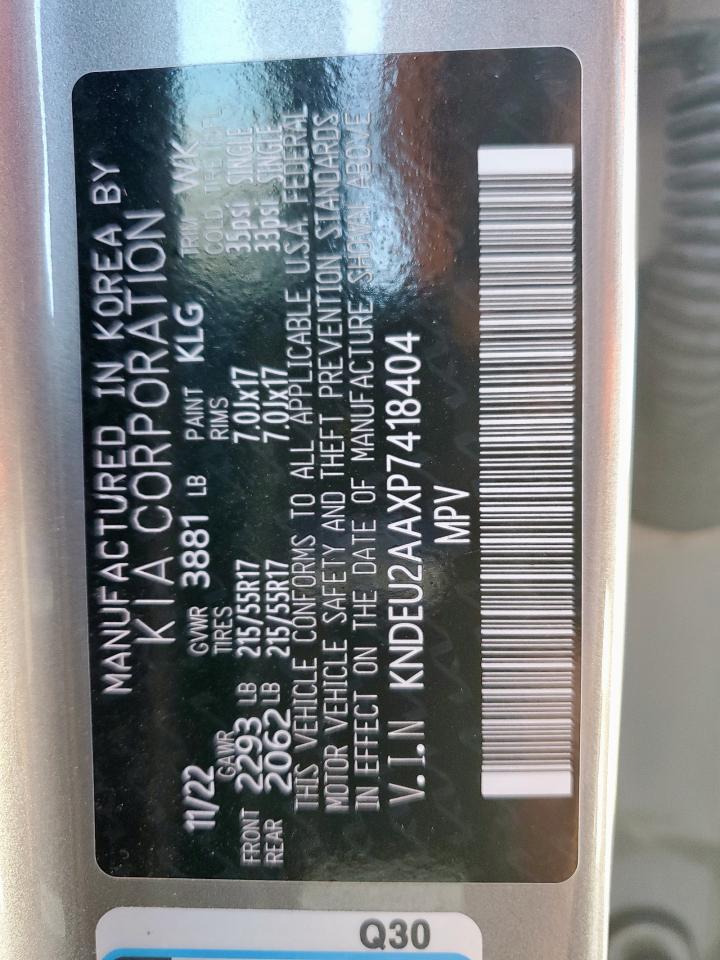 2023 Kia Seltos S VIN: KNDEU2AAXP7418404 Lot: 85330035