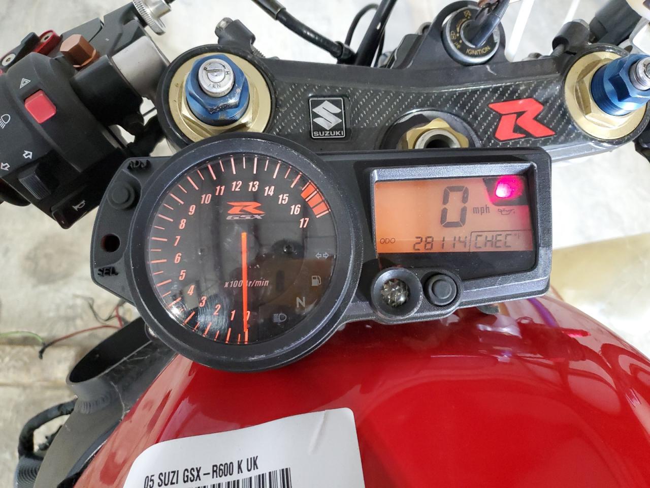 2005 Suzuki Gsx-R600 K VIN: JS1GN7CA552114157 Lot: 85888325